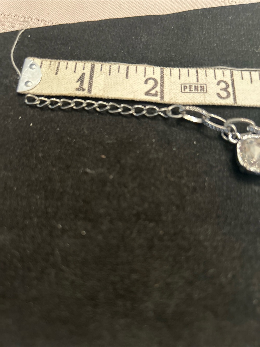 Silver-Tone Charm Bracelet with Clear Crystal and Mixed Charms - Picture 3 of 6